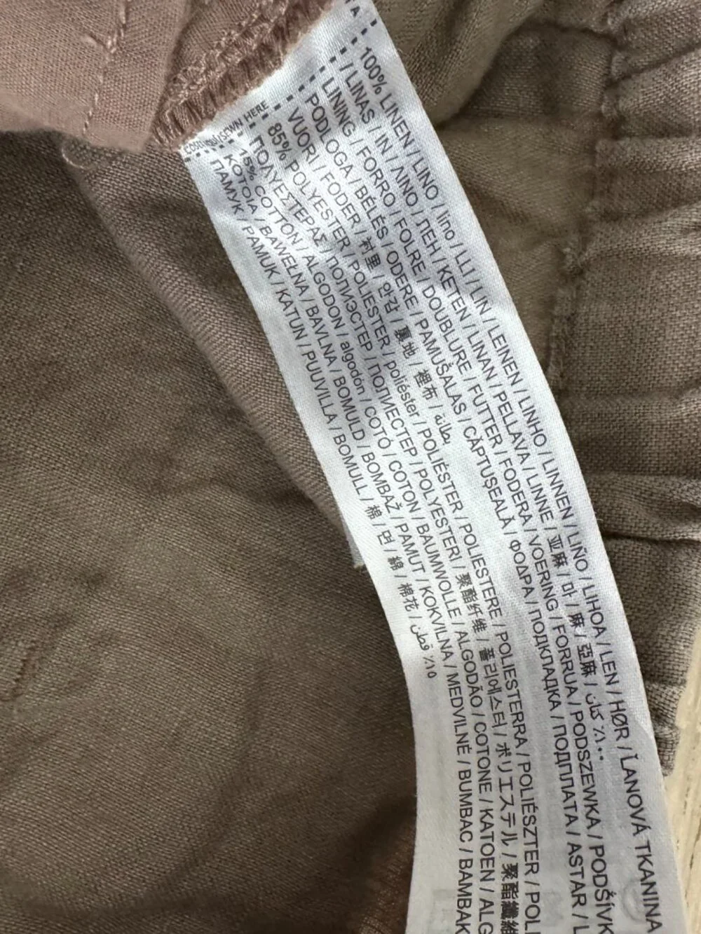 Mango size linen